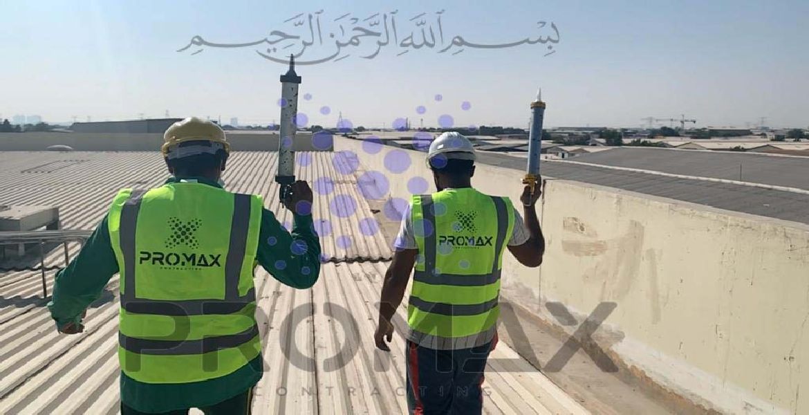 Juma Al Majid - metal roof waterproofing project by Promax in Dubai, UAE